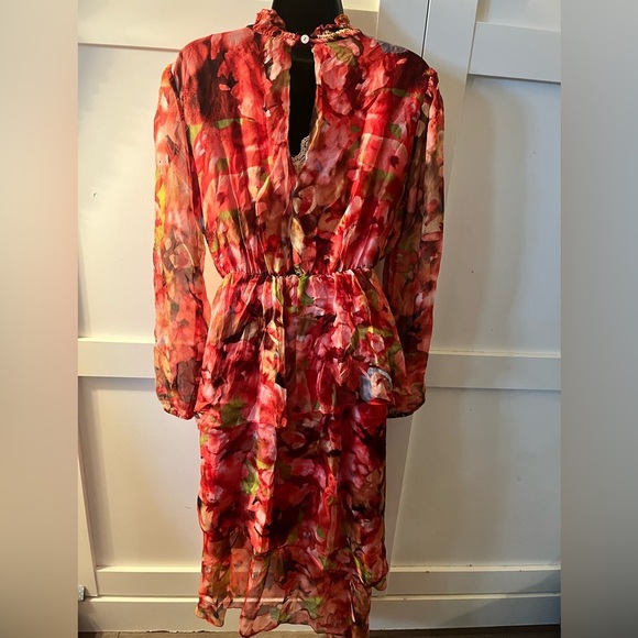 Vibrant Floral Long Sleeve Dress - Picture 5 of 5